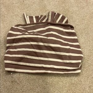 Unknown Brand Striped Tied Tube Top